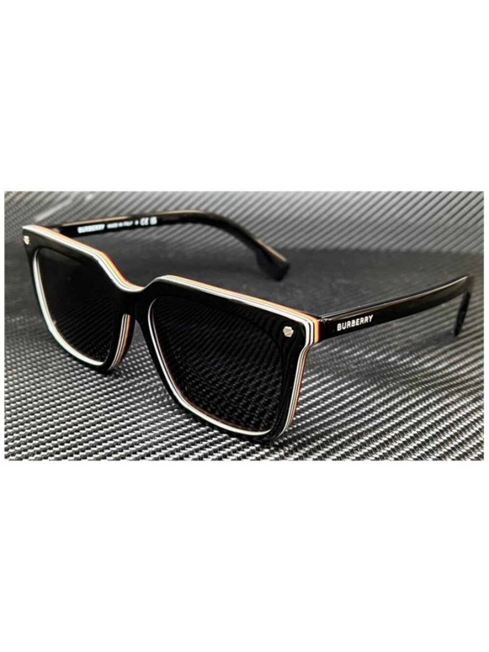 New Burberry Men Black Sunglasses 56-17-145